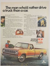 1975 Print Ad Dodge Pickup Trucks with Removeable Tailgate Cowboy - $15.37