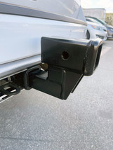 4&quot; Drop Rise High Low Trailer Tow Hitch 2&quot; Receiver Adapter Solid Shank ... - £36.14 GBP