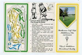 Weatherwax Golf Club Score Card Middletown Ohio 1970&#39;s 4 Courses  - £17.01 GBP