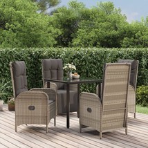  Garden Dining Set Black and gray - $17,979.26 MXN