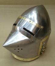 Medieval armour pigface bascinet Helmet - £126.88 GBP