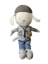 Pottery Barn Kids Plush Dog Dress Him Teaches Button, Snap, Tie &amp; Zip 18&quot; - £12.63 GBP