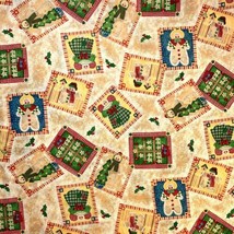 Gingerbread Men Christmas Fabric for Quilting and Sewing 100% Cotton By the Yard - $8.99