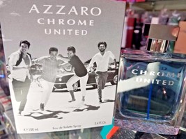 Azzaro Chrome United Him Edt Spray 3.4 Oz / 100 Ml For Men * New In Sealed Box * - £46.92 GBP