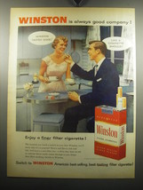 1957 Winston Cigarettes Ad - Winston is always good company - £14.50 GBP