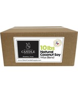 10 lb Coconut Soy Candle Wax for Candle Making Creamy Blend for High Load  - $79.62 CAD