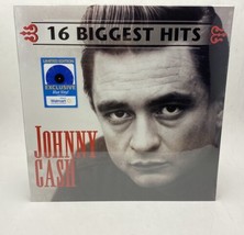 Johnny Cash Blue Vinyl  16 Biggest Hits New Sealed Limited edition - £38.15 GBP