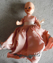 Vintage 1950s Hard Plastic Baby Character Girl Doll 5&quot; Tall - £18.01 GBP