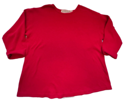 Motherhood Maternity Red Knit Top Womens size L 3/4 sleeve - £6.76 GBP