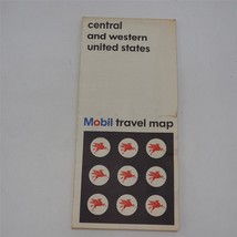 Vintage MOBIL Central &amp; Western States Road Map 1966 - £8.55 GBP