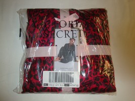 New Victoria&#39;s Secret Satin Pajama Set Red Lipstick Leopard Size XL - £62.57 GBP