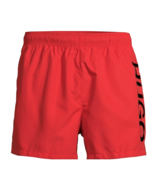 Hugo Boss Men&#39;s Red Black Logo Shorts Beach Athletic Swim Sz 2XL - £55.32 GBP