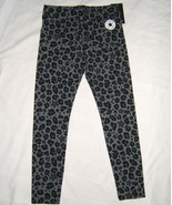 Converse Girls Leggings Leopard Print Black XL 13-15 yrs - $283.25 MXN