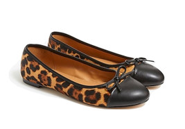 NEW JCrew Factory Women’s Leopard Captoe Ballet Flats Size 9 NIB - £70.08 GBP