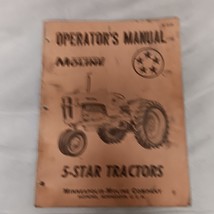 Minneapolis-Moline 5 Star Tractor Operator&#39;s Manual S-236 62 Pages - £15.82 GBP