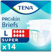 TENA ProSkin Unisex Adult Diapers with Tabs, Maximum Absorbency, Large, ... - $16.82