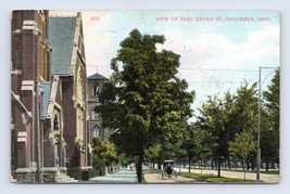 East Broad Street View Columbus Ohio OH 1910 DB Postcard O1 - £3.82 GBP