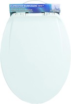 Elongated Plastic Toilet Seat In Bone Color From Aqua Plumb, Model Number - $31.93