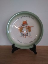 Holly Hobbie Collector&#39;s Plate A Little Patience Girl at Sewing Machine 1972 - £18.35 GBP