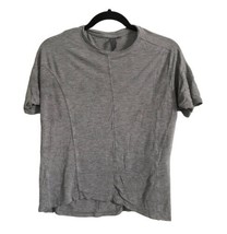 SWEATY BETTY Womens T-Shirt Gray Short Sleeve Crew Neck Activewear Tee S... - $12.47
