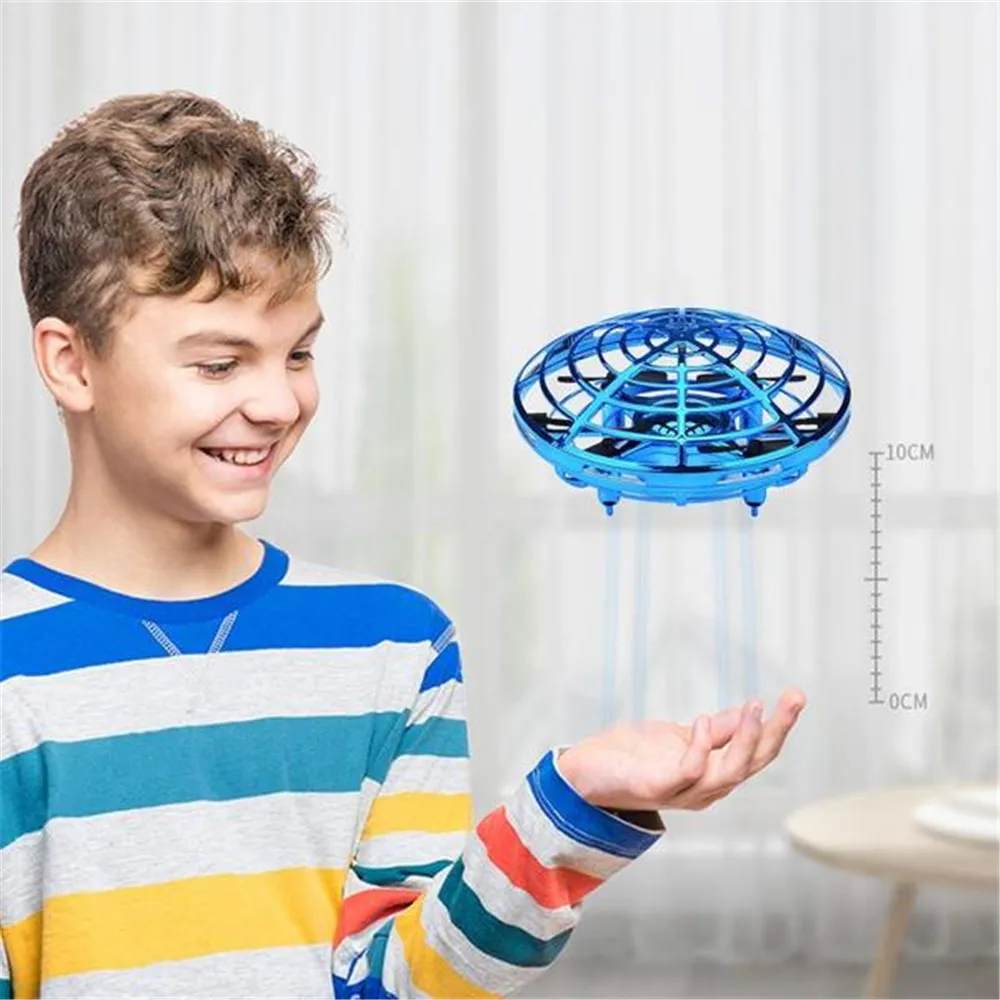 KaKBeir Rc Quadcopter Flying Helicopter Magic Hand UFO Ball Aircraft Sensing - £14.90 GBP