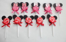 Minnie and Mickey Mouse, Lollipops,Party Favors, Birthday, Baby Shower S... - £7.77 GBP