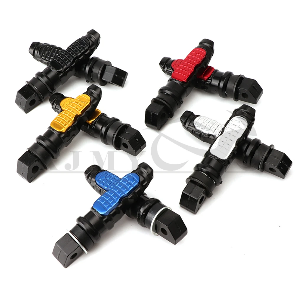 Universal 2pcs Motorcycle Rear Passenger Foot Pegs Pedals Footrest Scooter - $7.93
