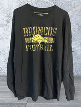 NFL Team Apparel Denver Broncos Long Sleeve Shirt Mens Black Sz Large Camo - £9.88 GBP