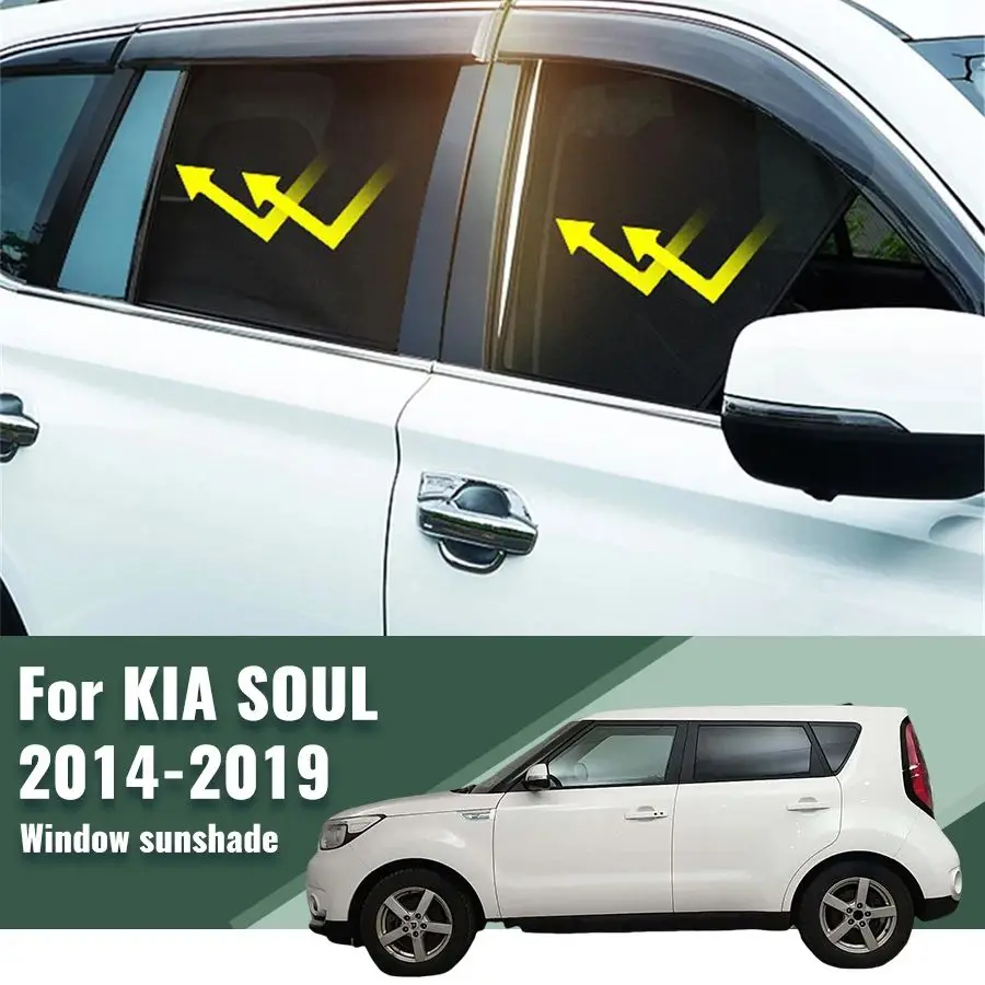 For KIA SOUL PS 2014-2019 Magnetic Car Sunshade Shield Front Windshield ... - £30.34 GBP+