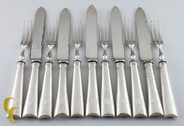 Thomas Bradbury &amp; Sons Sterling Silver Cocktail Forks and Knives Fruit Set - £1,661.54 GBP