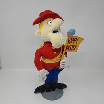1999 Dudley Do-Right 15&quot; Bean Bag Toy Stuffed Plush Rocky &amp; Bullwinkle Cartoon - £15.56 GBP