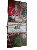 Christmas Holiday Time Christmas Tree Tier Tray Hot Cocoa Bar Decor New In Box - £11.07 GBP