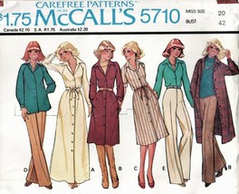 Misses&#39; COORDINATES Vtg 1977 McCall&#39;s Pattern 5710 Size 20 UNCUT - £9.43 GBP