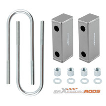 3&quot; Drop Kit Lowering Blocks U-Bolts for Chevy C10 / C1000 Truck 2WD 1960-1972 - £83.35 GBP