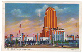 US 1933 A century of Progress VF Post Card &quot; General Motors Exhibit &quot; - £1.76 GBP