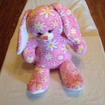 Mothers Day Build A Bear bunny rabbit daisy floral floppy ears 17 inch pink - £9.40 GBP