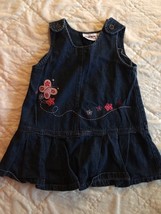 Blueberi Boulevard Stretch Denim Toddler Girl Dress Jumper 24 Months EUC - $7.78