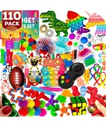 110 Pack Fidget Toys Set Pop Sensory Party Favors Gifts for Kids Adults ... - £31.78 GBP