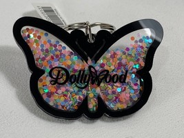 2 DollyWood Confetti Butterfly Double Sided Key Chain Chains Stocking St... - $11.88