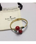 Kate Spade ma cherie cherry open hinged cuff Bracelet With KS Dust Bag New - £30.02 GBP