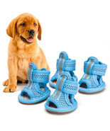 Small Dog Summer Mesh Sandal Shoes Breathable Paw Protectors - Blue Size 5 - $14.84