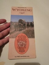Vintage Brochure Travel Pamphlet Booklet Handout VTG Wyoming Map Oregon Trail - £9.18 GBP