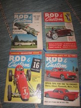 Vintage Lot 4 Rod &amp; Personnalisé Revue Dragster October Marche 1958 Avril 1956 - $33.30