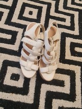 New look wedge White High sandals size 6uk/39 Eur EXPRESS SHIPPING - $18.00