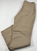 Sonoma Pants Women&#39;s Size 16 (36 x 29) Average Brown Tapered Leg Cotton Stretch - £7.03 GBP