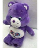 Care Bears Share Bear Plush Teddy Purple Stuffed Animal Lollipop Belly 8in - $23.72 CAD