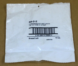Bag Of 10 New Brasscraft 68-2-2 Compression X Mip Union 1/8&quot; Od Tube X 1/8&quot; Mip - £70.57 GBP