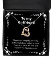 To my Girlfriend, No straight path in life - Love Dancing Necklace. Model  - £31.23 GBP