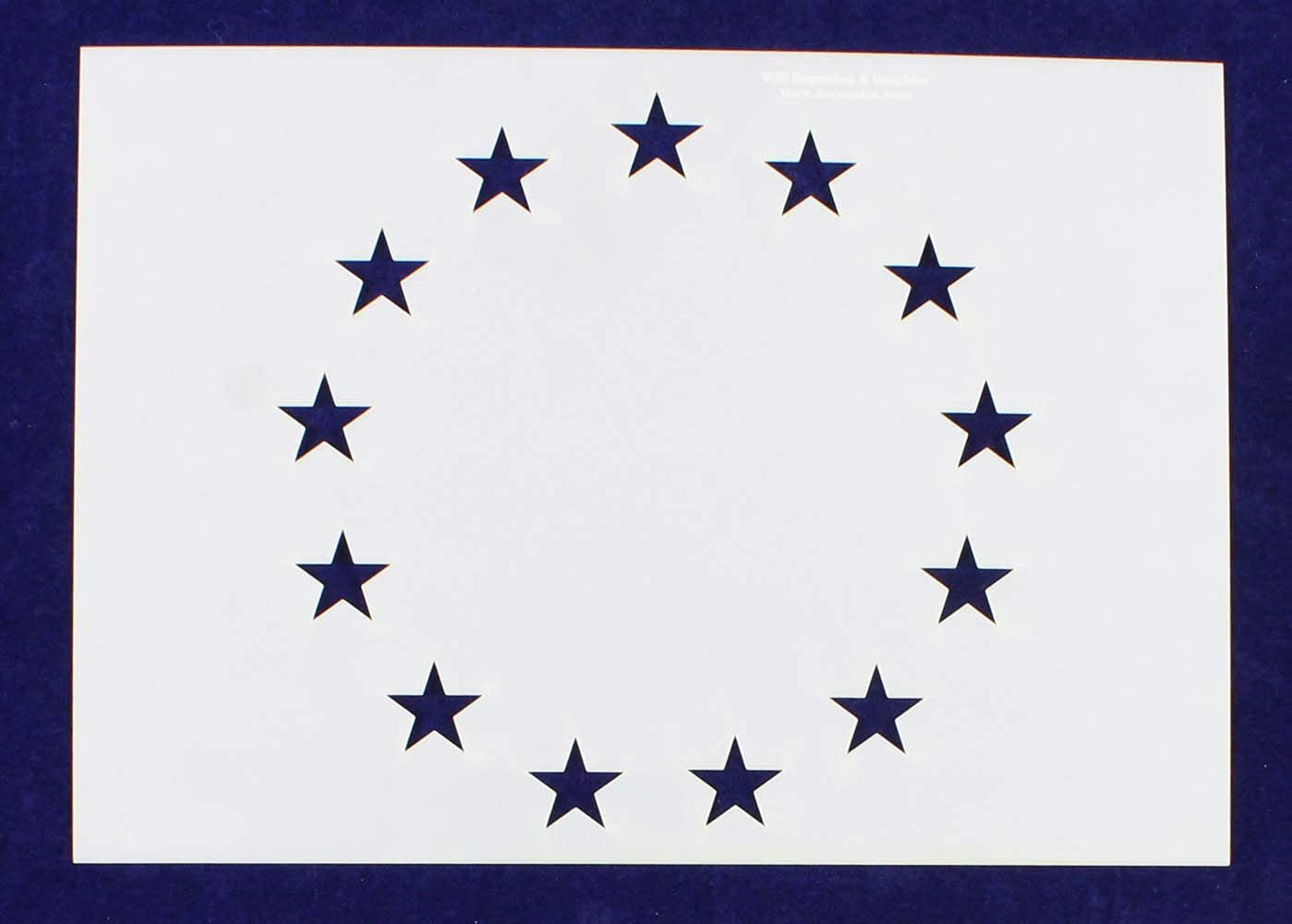 13 Star Stencil-5.25 x 7.41 Inches G-Spec - $9.99