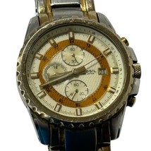 FOSSIL Chronograph Watch CH-2510 110810 10ATM Date Stainless Steel Two T... - $128.76 CAD